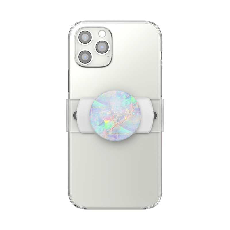 PopGrip Slide Stretch Opal on White with Square Edges image number 2
