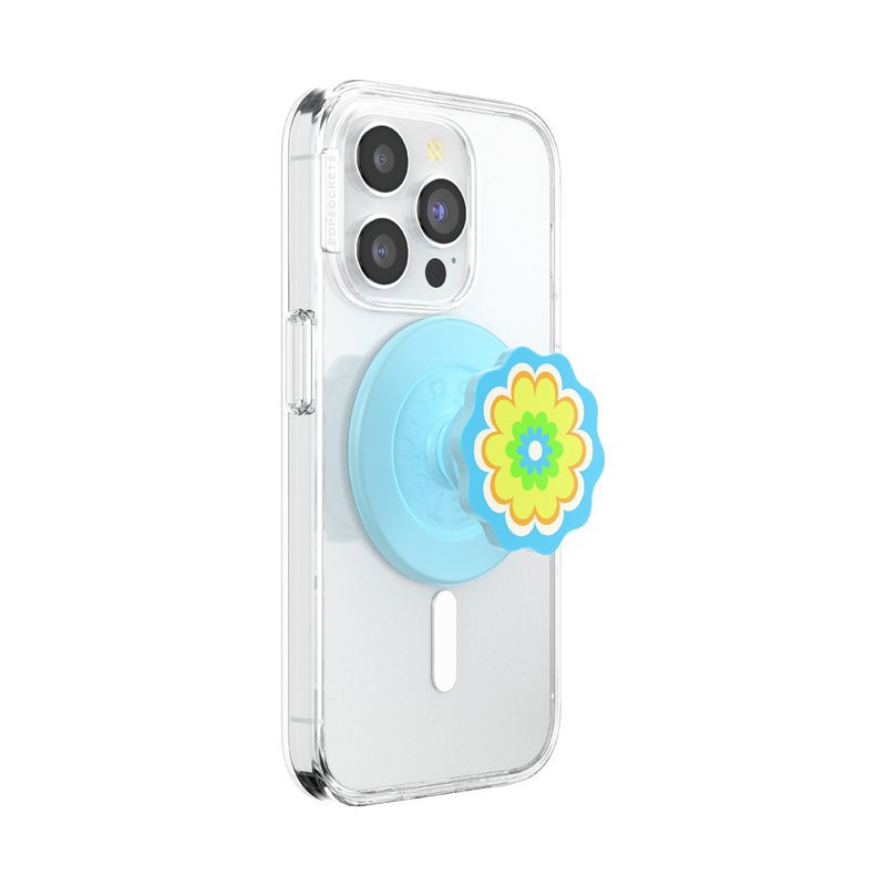 Molded Flower Kaleidoscope Blue — MagSafe PopGrip image number 6