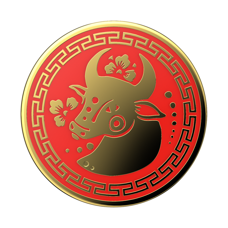 Enamel Year of the Ox — Adhesive PopGrip image number 1