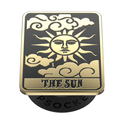 Secondary image for hover Enamel Tarot Card Sun — Adhesive PopGrip