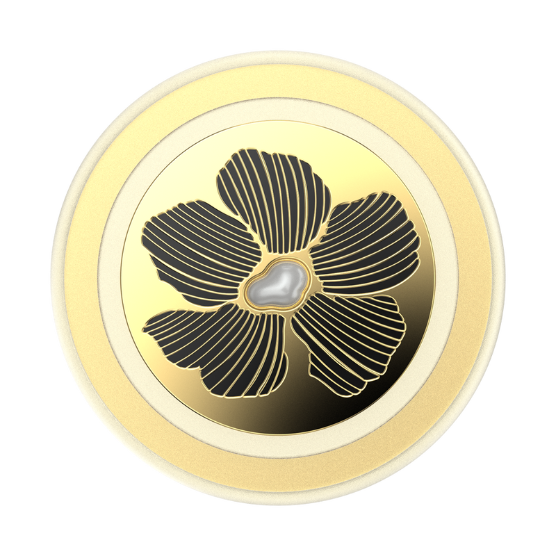 Enamel Mae Flower with Pearl — MagSafe PopGrip image number 1