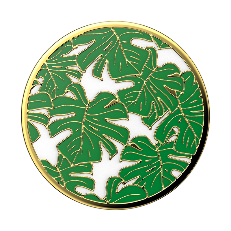 Enamel Monstera — Adhesive PopGrip image number 1