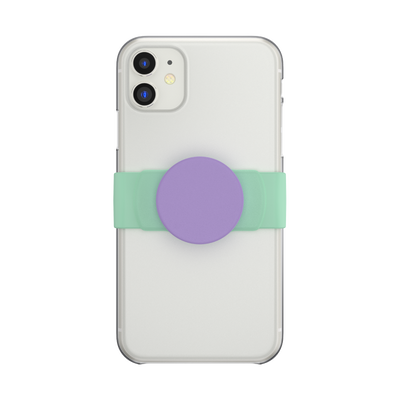 Secondary image for hover PopGrip Slide Stretch Iris Mint with Rounded Edges