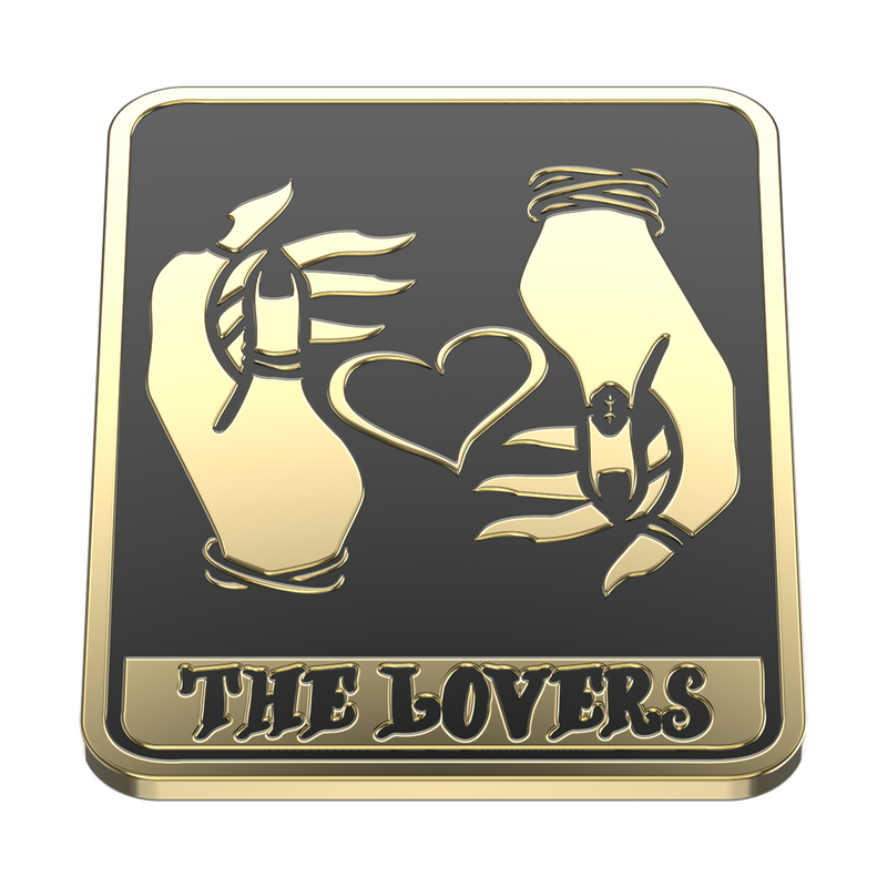 Enamel Tarot Card The Lovers image number 8