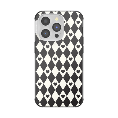 Harlequin Hearts Black — iPhone 14 Pro for MagSafe