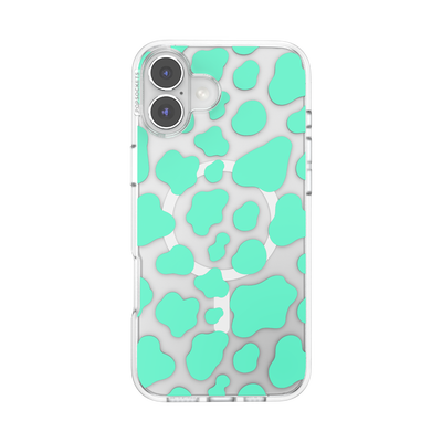 Turquoise Cow Cow — iPhone 16 Plus MagSafe Case