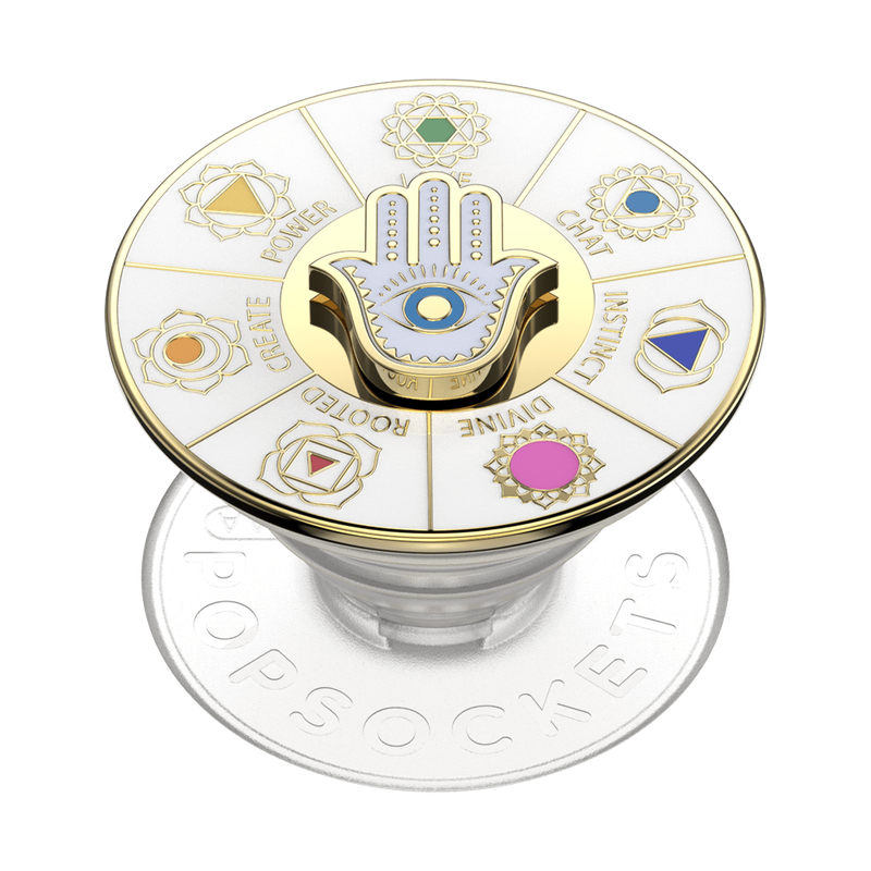 Enamel Spinner Chakras — Adhesive PopGrip image number 0