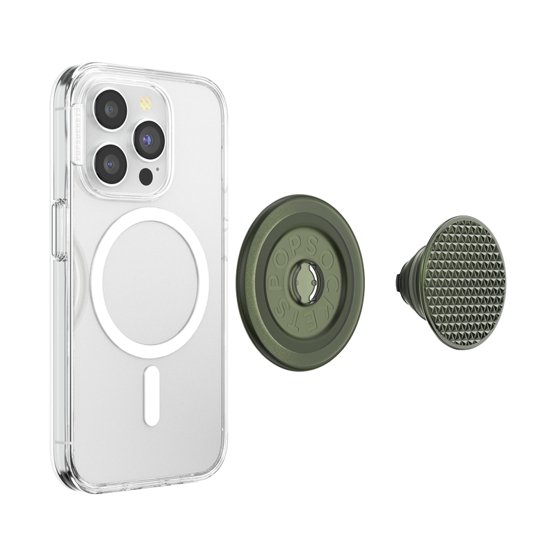 Olive Triangle Knurl — MagSafe PopGrip image number 3