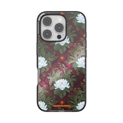 Mirror Lush White Lotus — iPhone 16 Pro MagSafe Case