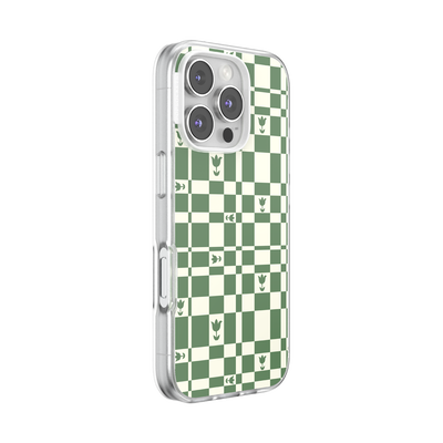 Secondary image for hover Garden Check Green — iPhone 16 Pro for MagSafe