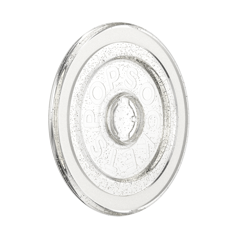 Clear Glitter Silver — MagSafe Round Base image number 0