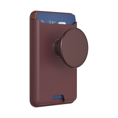 Aluminum Oxblood — Softgoods PopWallet+ for MagSafe