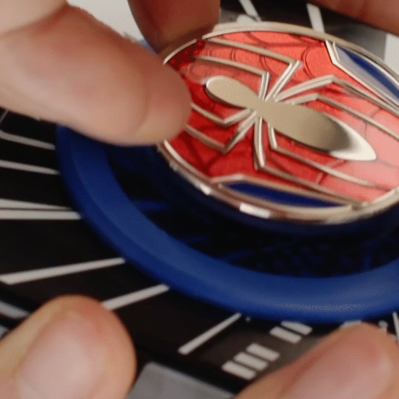 Enamel Peter Parker Suit — Adhesive PopGrip image number 2