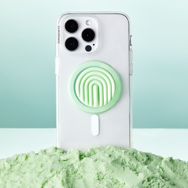 PopOut Curves Matcha Dew — MagSafe PopGrip image number 2