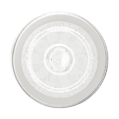 Secondary image for hover Clear Glitter Silver — MagSafe Round Base