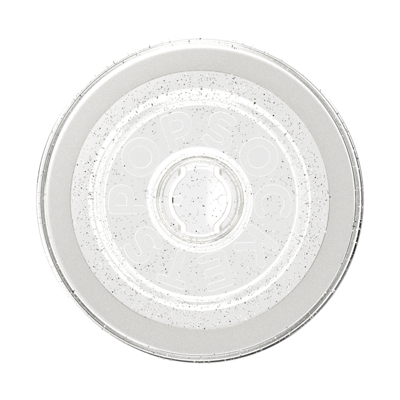 Clear Glitter Silver — MagSafe Round Base image number 1