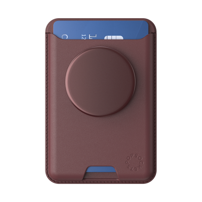 Secondary image for hover Aluminum Oxblood — Softgoods PopWallet+ for MagSafe