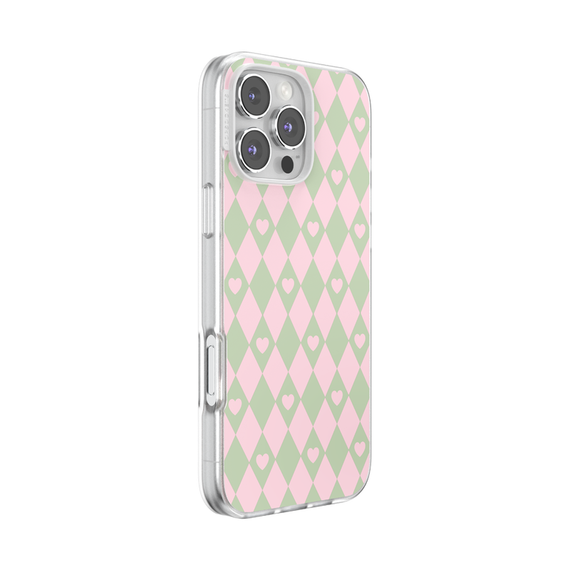 Harlequin Hearts Pink — iPhone 16 Pro Max MagSafe Case image number 1