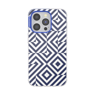 Tiled Navy — iPhone 14 Pro MagSafe Case