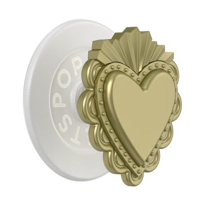 PopOut Sacred Heart Gold — PopGrip for MagSafe