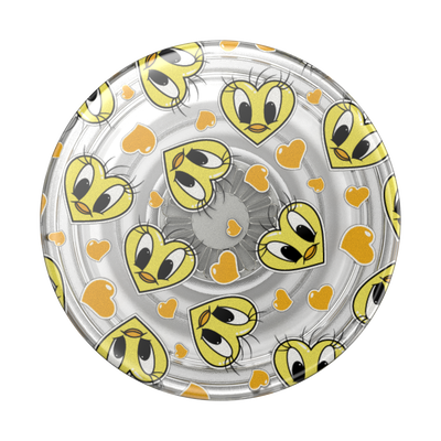 Secondary image for hover Translucent Tweety Heart Toss — Adhesive PopGrip