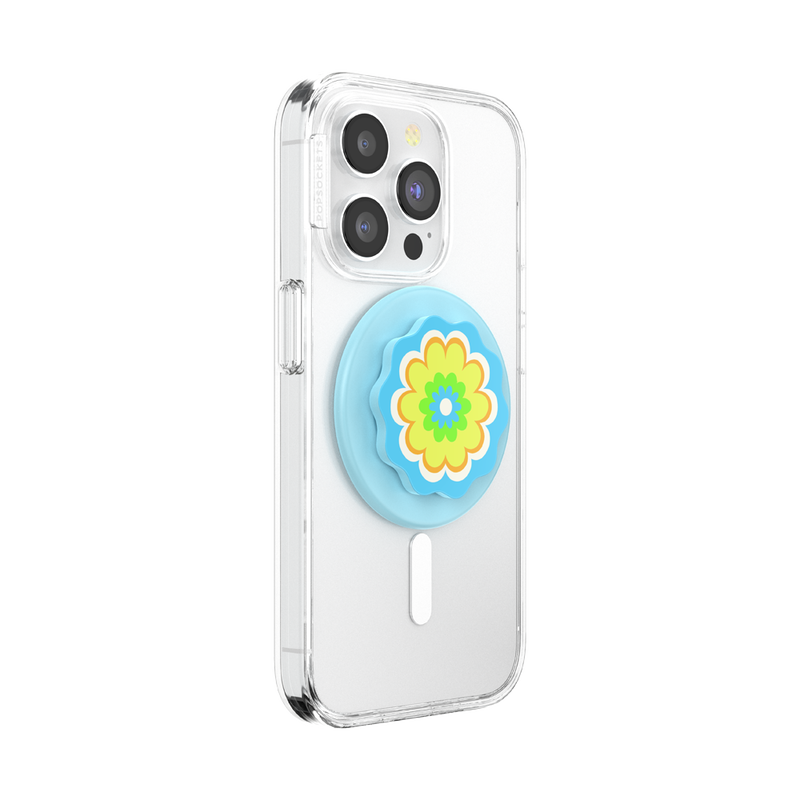 Molded Flower Kaleidoscope Blue — MagSafe PopGrip image number 5