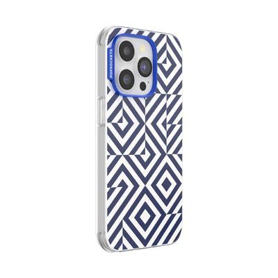 Secondary image for hover Tiled Navy — iPhone 14 Pro MagSafe Case