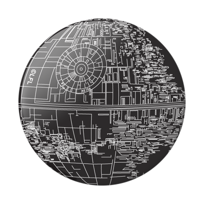 Secondary image for hover Aluminum Death Star — Adhesive PopGrip