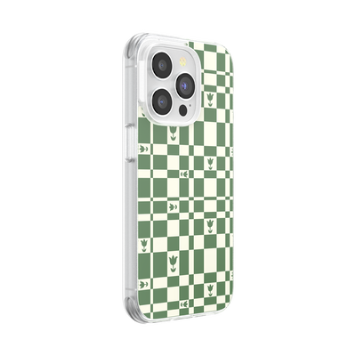 Secondary image for hover Garden Check Green — iPhone 14 Pro MagSafe Case