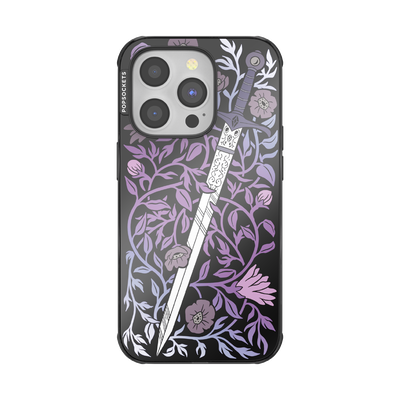 Mirror Thorny Blade Lavender — iPhone 14 Pro MagSafe Case