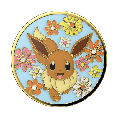 Secondary image for hover Floral Eevee Enamel — Adhesive PopGrip