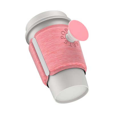 Secondary image for hover PopThirst Cup Sleeve Macaron Pink Melange