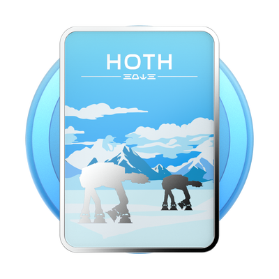 Secondary image for hover Enamel Welcome To Hoth — PopGrip for MagSafe