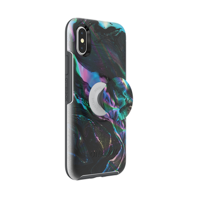 Secondary image for hover Otter + Pop Symmetry Series Case Oil Agate — iPhone X/XS