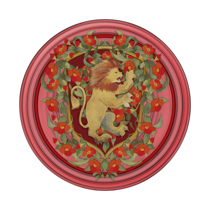 Gryffindor Floral Crest — Adhesive PopGrip image number 1