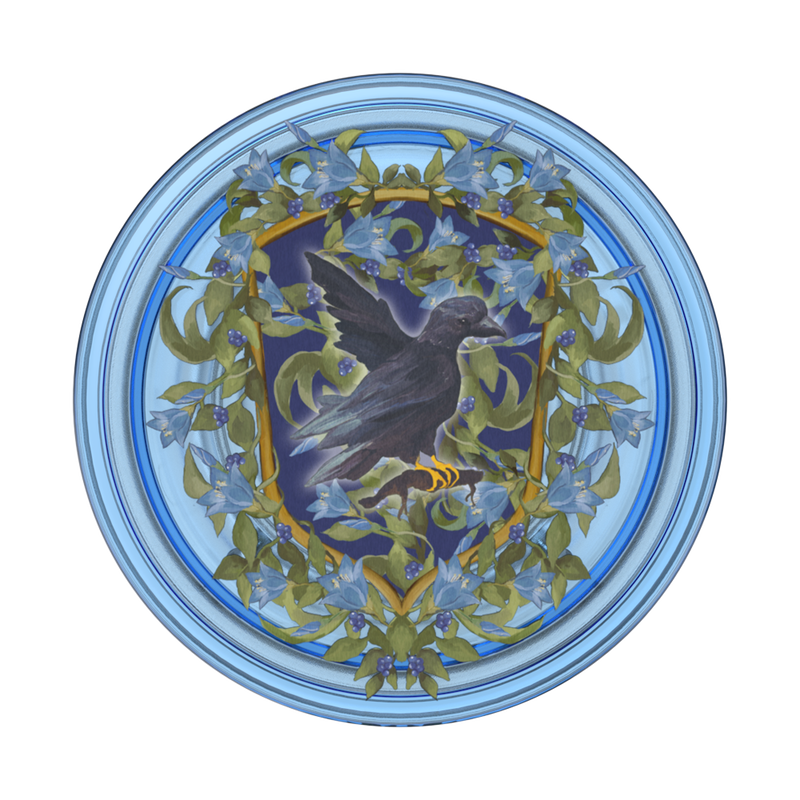 Ravenclaw Floral Crest — Adhesive PopGrip image number 1
