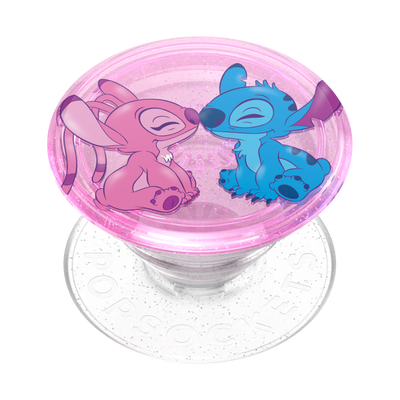 Glitter Angel & Stitch Forever — Adhesive PopGrip